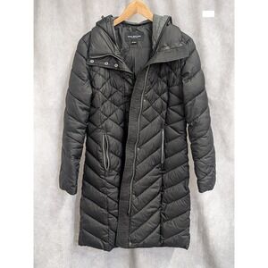 Marc New York Andrew Marc Down Puffer Hoodie Coat Women Small Black